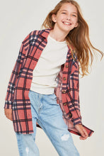 Load image into Gallery viewer, Bella Plaid Shacket Cardi