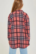 Load image into Gallery viewer, Bella Plaid Shacket Cardi