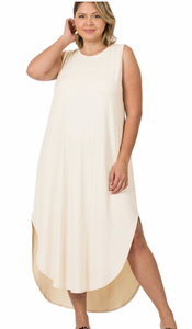 Sleeveless Maxi-Curvy