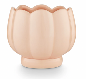 Wild Rose Flower Ceramic Candle