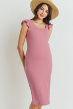 Load image into Gallery viewer, Flutter Sleeve Maternity Dress