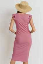 Load image into Gallery viewer, Flutter Sleeve Maternity Dress