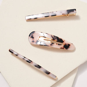 Acetate Hair Pins Set of Three