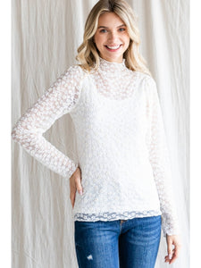 Bitsy Floral Layered Top