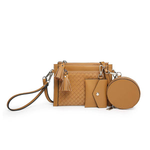 Camel Crossbody/Wallet w/ Pouches