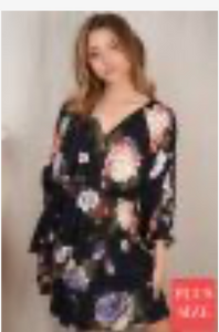 Floral Flow Curvy Dress