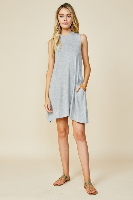 Mock Neck Tank Dress