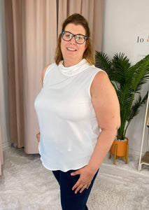 Curvy Cowl Neck Tank