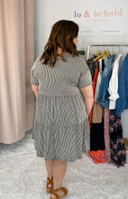 Load image into Gallery viewer, Tiered Vertical Stripe Dress