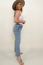 Load image into Gallery viewer, Judy Blue Cropped Raw hem jeans