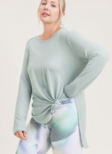 Load image into Gallery viewer, Long Sleeve Flow Top with Side Slits