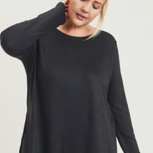 Load image into Gallery viewer, Long Sleeve Flow Top with Side Slits