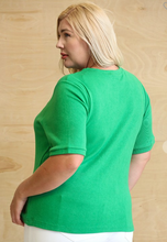 Load image into Gallery viewer, Go Lucky Short Sleeve Sweater