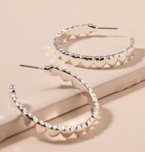 Load image into Gallery viewer, Heart Hoop Earrings