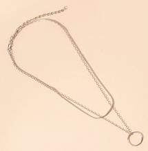 Load image into Gallery viewer, Layered Circle Link Necklace