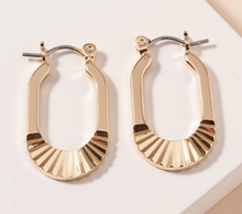 Load image into Gallery viewer, Oval Etched Earrings