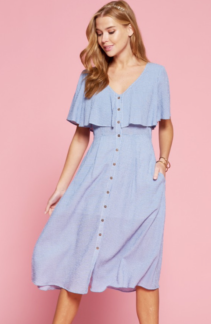 Button Flow Dress