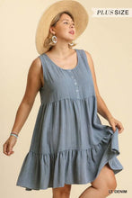 Load image into Gallery viewer, Chambray Tank Dress