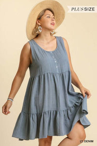 Chambray Tank Dress