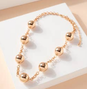 Metal Beaded Necklace